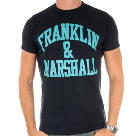 Tee Shirt Franklin Marshall TSMC018 Marine/Turquoise