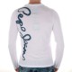 Tee Shirt Pepe Jeans Ultimate Long Blanc/Marine