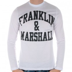 Tee Shirt Franklin Marshall TSMC021 Blanc/Noir