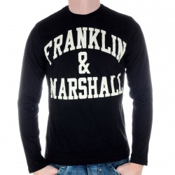 Tee Shirt Franklin Marshall TSMC021 Noir/Ecru