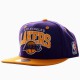 Casquette Mitchell and Ness Lakers Violet/Jaune