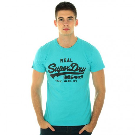 Tee Shirt Superdry MS1CA18-26Y Turquoise