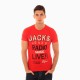 Tee Shirt Jack And Jones Retail Rouge