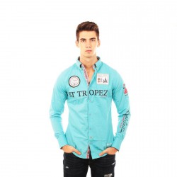 Chemise Geographical Norway Zunivers Turquoise