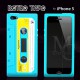 Coque iPhone 5 Retro Tape-Bleu